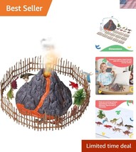 Exciting Volcano Eruption Playset with 8 Dinosaurs – Perfect Gift for To... - $25.49