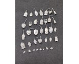 (36) WWII Micro Armour Tank Turret Metal Miniature Bits 1/285 Scale - $39.59