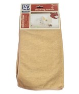 GO Clean! Microfiber Cleaning Towels 12&#39;&#39;x 12&#39;&#39; (2 Pack) - £7.07 GBP