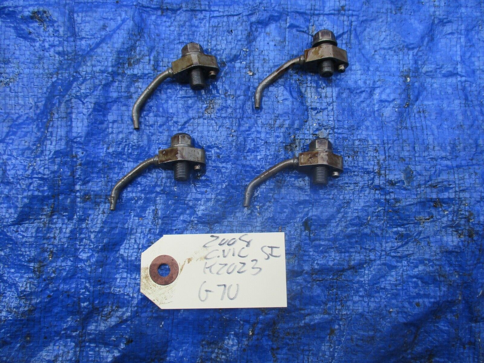 06-11 Honda Civic SI K20Z3 engine oil squirters jets OEM K20 motor set G70 - $59.99