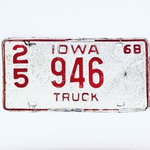 1968 United States Iowa Dallas County Truck License Plate 25 946 - £14.12 GBP