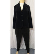 Rag Doll for Dillards Black Cotton Velvet Career Blazer Jacket Sz 11 - £11.81 GBP