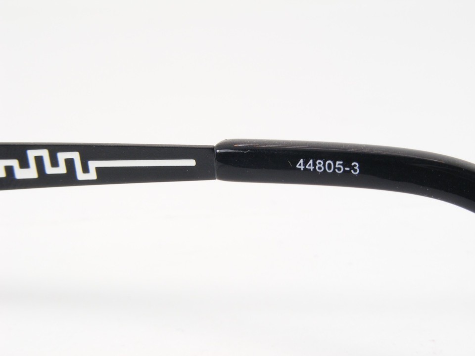 44805-3 Black /White UNIQUE EYEGLASSES GLASSES STAINLESS STEEL FRAME 49-17-135mm Item image 11