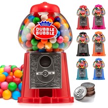 Dubble Bubble Red Gum Machine Classic Red Style Includes 45 Gum Balls - Kids - £31.25 GBP