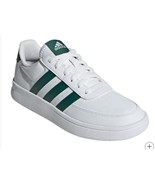 Adidas Mens Shoes White Green Sneakers Court Lace-Up 3-Stripes - $94.35 CAD