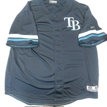 True Fan Series Tampa Bay Rays Button Up Baseball Jersey Mens Size XL 46... - $32.40