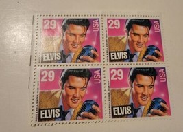 1992 Elvis Presley Mint Sheet Of 4 U.S. 29 Cent Postage Stamps Vintage 90s - £10.95 GBP