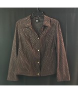 WOMEN&#39;S R.Q.T. JACKET SIZE Medium Button Down Zebra - €10,71 EUR
