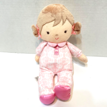 Little Me Pink Plush 1st Baby Doll Rattle Princess Sarah 10” Stuffed Lovey - £9.28 GBP