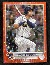 2022 Topps Eduardo Escobar #207 Orange Ice Parallel #140/299 - Brewers - £3.94 GBP