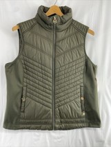 MICHAEL KORS Women’s Sleeveless Puffer Vest Size XL Green NWT $125.00 - $75.99