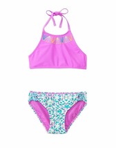 GOSSIP GIRL Girl&#39;s Fashion Swimsuits , 2 piece Bikini , Mint Aztec , Size :14 - £7.63 GBP