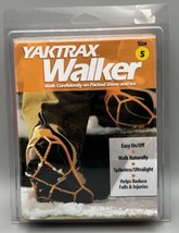 Yaktrax Walker Anti Slip Ultralight Spikeless Traction Safety Size S Orange Ice - £11.18 GBP