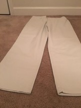 Lee Riders Women&#39;s Casual Pants Zip Button Pockets Size 14 Beige - $35.89