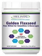 Helivin Golden Flaxseed Powder - Fine Milled for Smooth Texture - £19.45 GBP