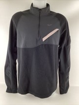 Nike Sweater Adult Large Black Therma Fit Sweatshirt 1/4 Zip Pullover Fl... - $46.48