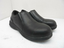 DAKOTA Men&#39;s Quad Lite Leather Slip-On 3201 Shoes Black Size 7M - £45.69 GBP
