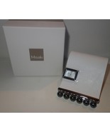 MISAKI Shake watch black Pearls large white leather band new - £95.91 GBP