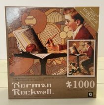 Norman Rockwell Boy Reading Catalog 1000 Piece Jigsaw Puzzle KI Puzzles - $22.91