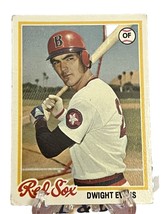 Dwight Evans ~ Vintage 1978 Topps #695 Boston Red Sox - £1.59 GBP