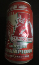 Coca Cola 1992 Alabama Crimson Tide Championship Can Unopened and Full D... - $1.98