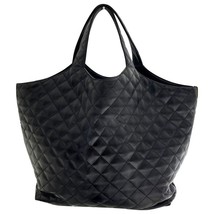 Women Leather Oversized Shoulder Bags Handbag Designer Large Capacity Soft Totes - £56.02 GBP