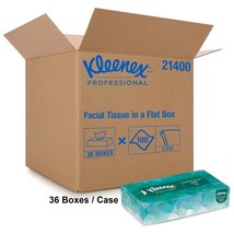 Kleenex Facial Tissue 2-Ply White, 100 Tissue/ Box, 36 Boxes/Cs, Kimberl... - $84.14