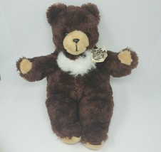 Vintage 1984 American Toy Moby Brown Teddy Bear Leukemia Stuffed Animal Plush - £59.03 GBP