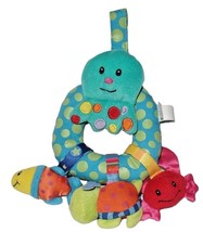 Hanging Octopus Rattle Plush Baby Toy Blue Squid Sea Life Infant Bright ... - £10.95 GBP