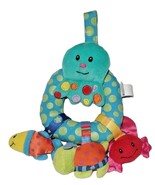 Hanging Octopus Rattle Plush Baby Toy Blue Squid Sea Life Infant Bright Start - £10.95 GBP