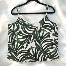 Eliane Rose Palm Leaf Print Cami Top Sleeveless Casual Tank Top Large Su... - $14.01