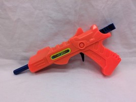 Vintage Unbranded Pocket Shooter Orange Blue Plastic Toy Gun 5 1/2&quot; - $12.86