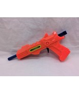 Vintage Unbranded Pocket Shooter Orange Blue Plastic Toy Gun 5 1/2&quot; - $12.86