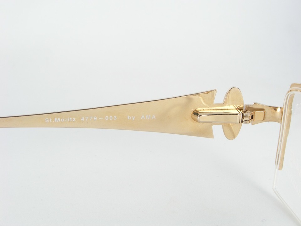 St.Moritz by AMA 4779 003 SILVER /GOLD EYEGLASSES PURE TITAN FRAME 51-17-135mm Item image 9