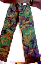 New Mci Youth Woodland Bdu Military Camoflauge Pants Made In The Usa Size 12 - £15.52 GBP
