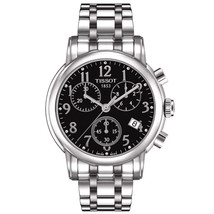 Tissot Women&#39;s T-Classic Black Dial Watch - T0502171105200 - £272.84 GBP
