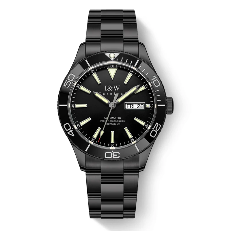 CARNIVAL  Men Automatic Mechanical Watch Waterproof 100M  Sapphire Stainless Ste - £228.57 GBP