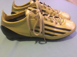 Adidas football cleats Size 14 gold sports athletic shoes mens - $42.99