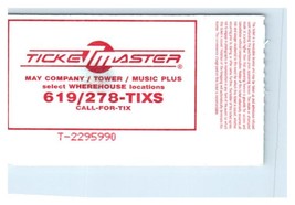 Jerry Garcia Band Concert Ticket Stub April 18 1993 San Diego California - £27.58 GBP