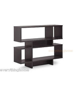 Modern Brown 4-Level Display Shelving Unit Divider Decor Book Shelf Case... - $259.42 CAD