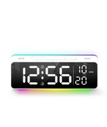 Digital Alarm Watch Night Light Electronic Date Tim Bedroom Office Livin... - $853.64 MXN
