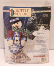 Dimensions Bottle Buddies Snowman Joe Flake Christmas Craft Kit 62156 Vt... - $9.86