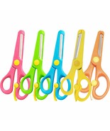 5 Pack Plastic Scissors For Kids,Colorful Safety Craft Scissors Plastic ... - £10.21 GBP