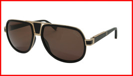 ZILLI Sunglasses Titanium Acetate Leather Polarized France Handmade ZI 65046 C02 - £688.64 GBP