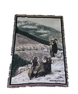 NorthTown Diesel Bighorn And Train Mountain Scene Tapestry 64”x47” - $38.00