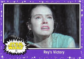 2017 Topps Star Wars Journey To The Last Jedi Purple #89 Rey&#39;s Victory Ridley - £0.70 GBP