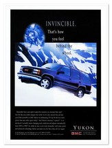 GMC Yukon Invincible Feel Like a Hero Vintage 1997 Full-Page Magazine Ad - $180.80 MXN