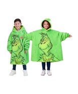 Grinch Boys Girls Wayy Big Hoodie Green Multicolor Character Kids Pullover - €38,82 EUR