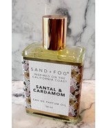 Sand + Fog Santal &amp; Cardamom Eau De Parfum Oil 50ml 1.7 fl oz Rollerball... - $58.81 CAD
