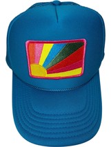 KatyDid Bursting Sunshine Patch Blue Foam Mesh Snapback Rope Trucker Hat - $23.75